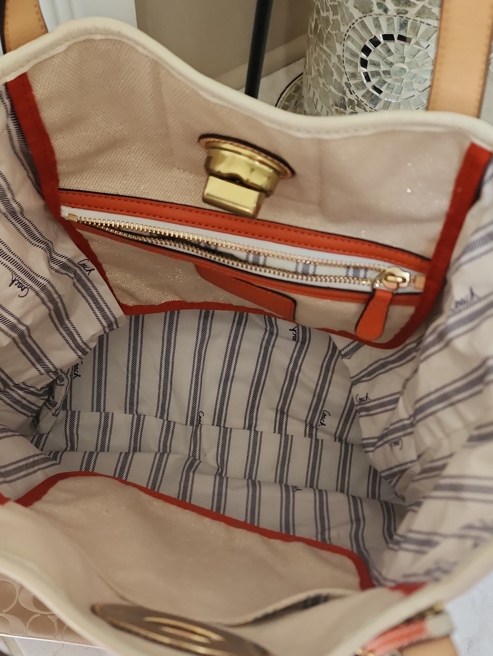 🧡💛 COACH BEACH TOTE & POPPY WALLET 💛🧡 - Picture 10 of 16